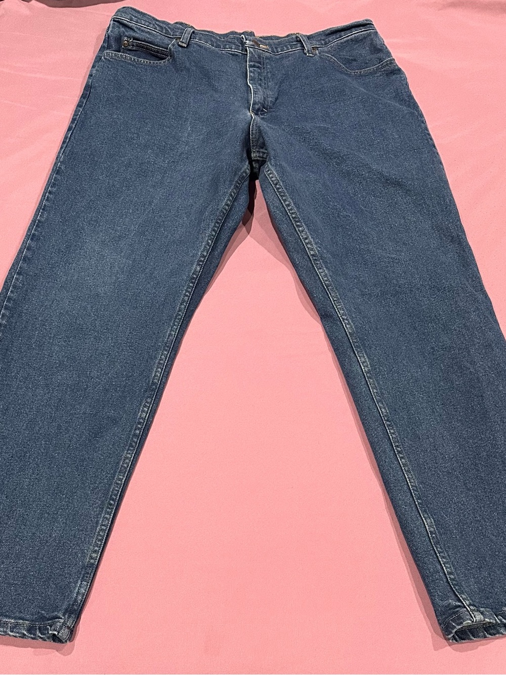 Wrangler Men's Straight Jeans in Dark Blue
